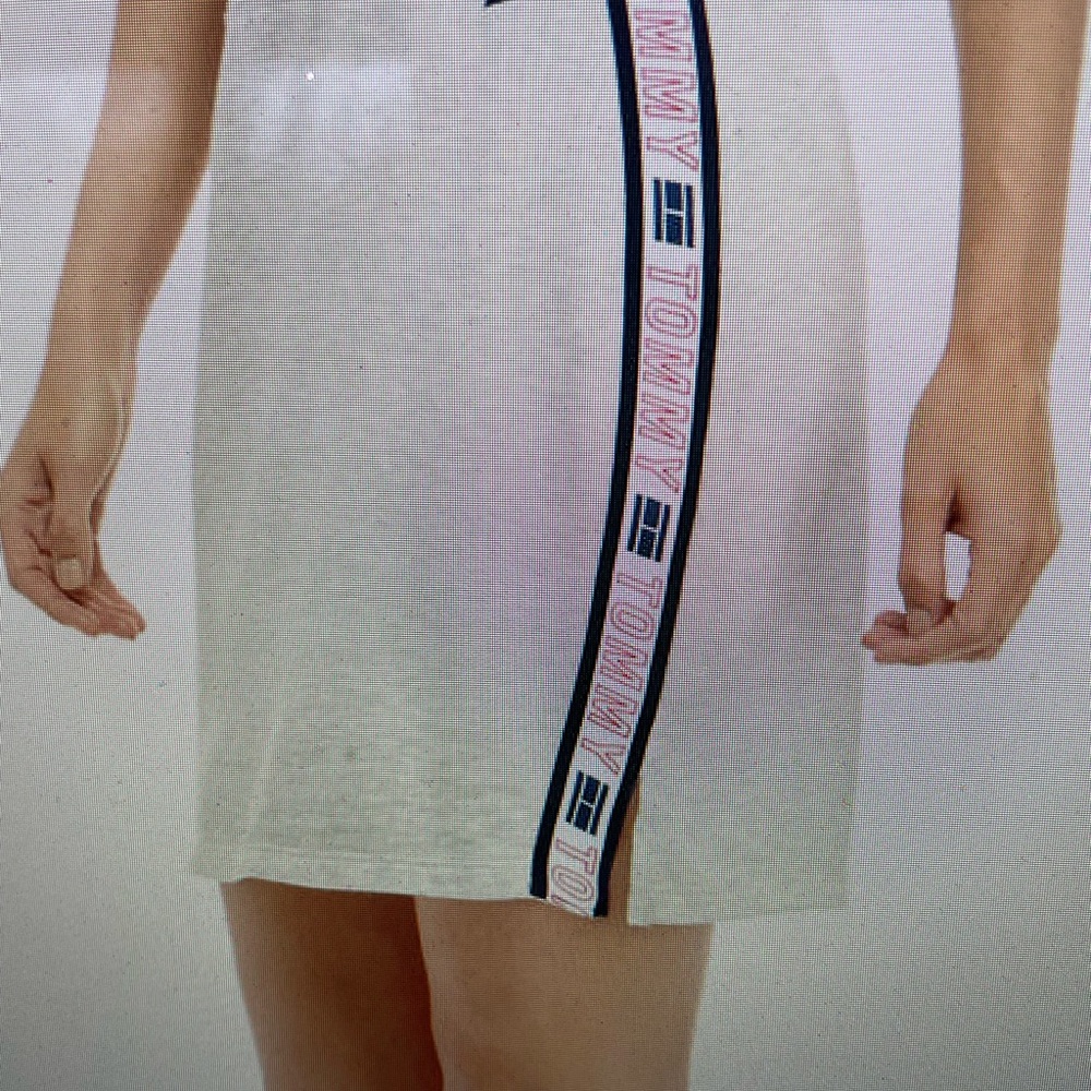 Tommy Hilfiger Gray Skirt with Logo Tape New with Tags